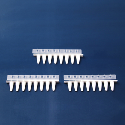 Free DNase RNase Lab Consumables Optical Flat Cover PP Plastic 8 Trip Tube
