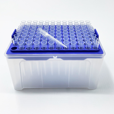 Imported Medical PP Materials Pipette Tips 100ul With DNase Free And RNase Free
